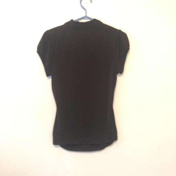HeartSoul Keyhole Ruffled Blouse Capped Sleeves Tee​ - Picture 2 of 9